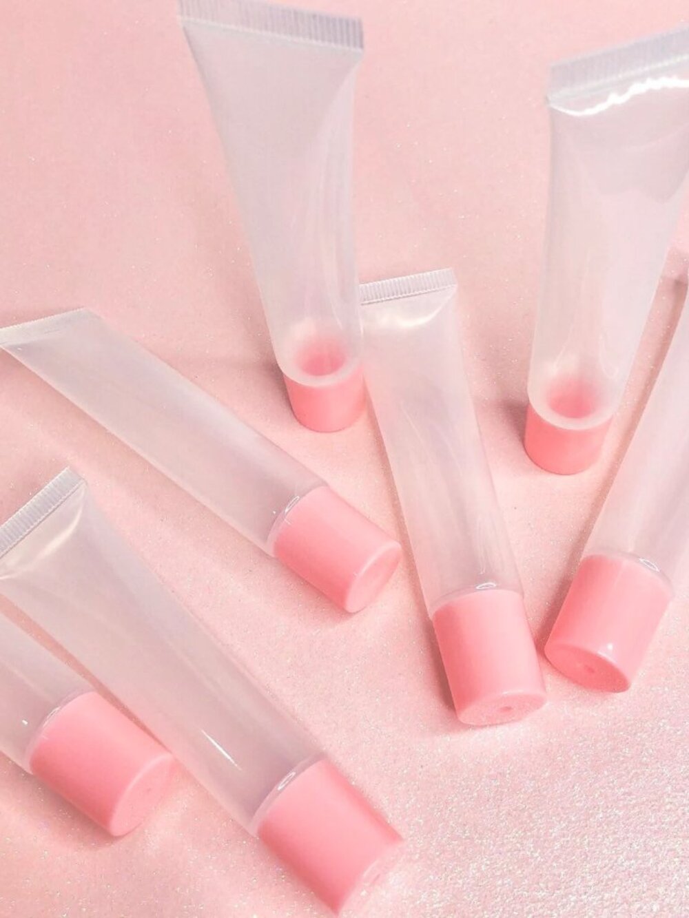 15 Pck Light Pink Squeeze Tube 15mL Empty Refilable Lip Gloss Cosmetic Container